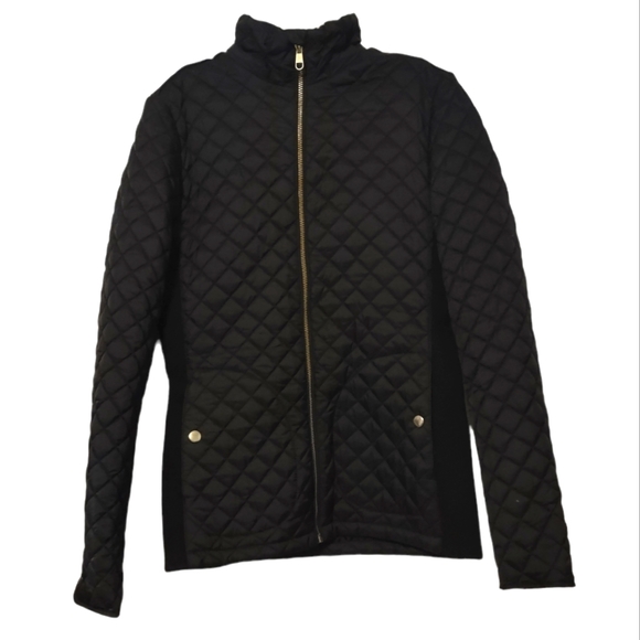 NWT Copper Key quilted black coat with detachable hood - Picture 3 of 9